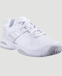 Wimbledon Babolat Propulse All Court Junior Trainers - White- Footwear