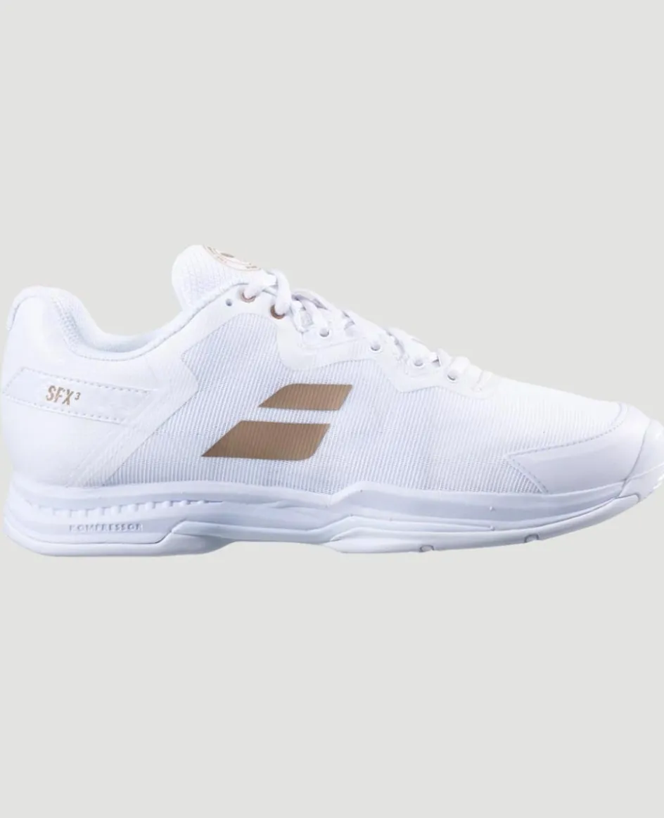 Wimbledon Babolat SFX3 All Court Mens Trainers - White- Footwear