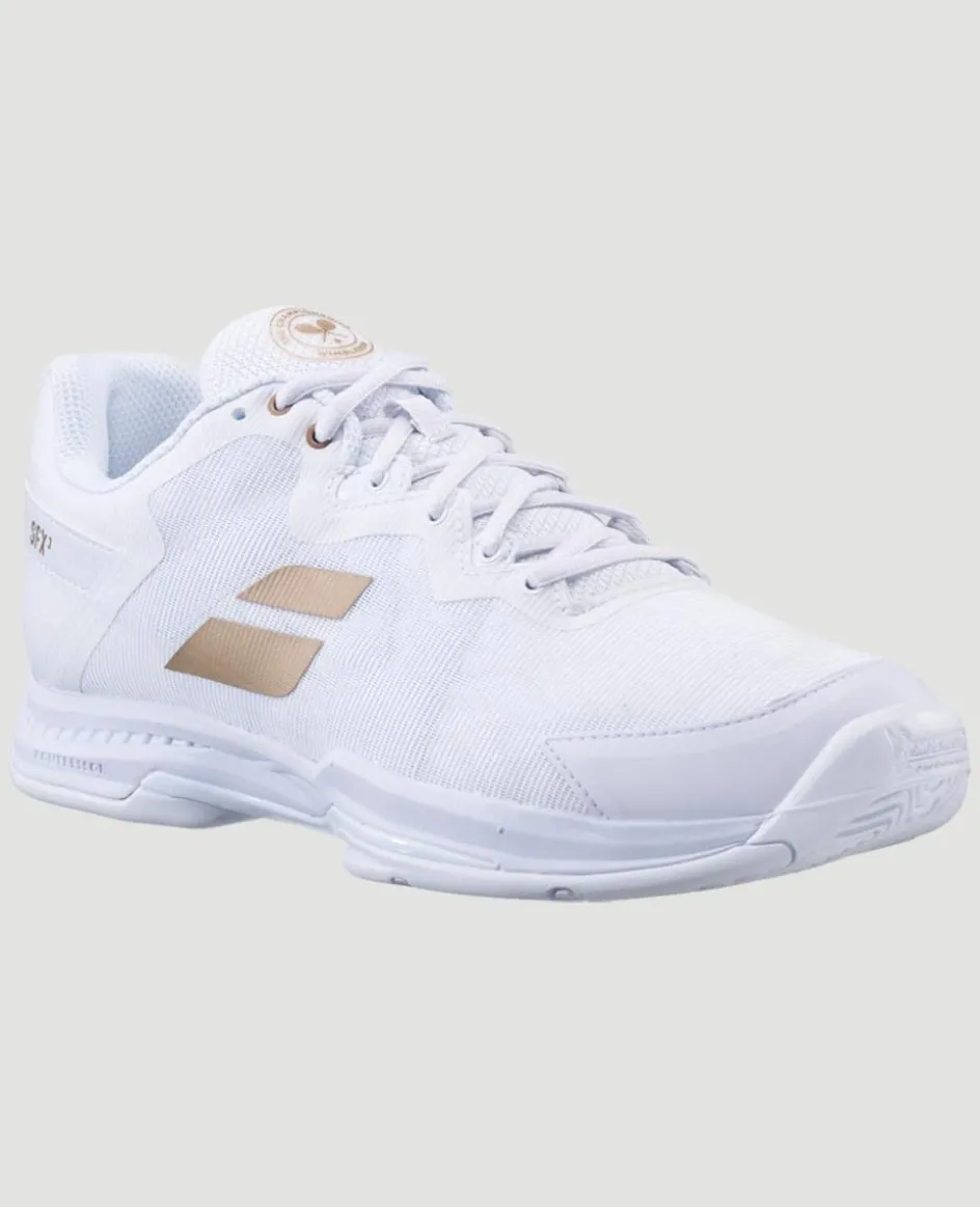 Wimbledon Babolat SFX3 All Court Mens Trainers - White- Footwear