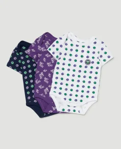 Wimbledon Babygrow Quiet Please - Purple-Kids Baby Grows