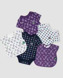 Wimbledon Babygrow Quiet Please - Purple-Kids Baby Grows