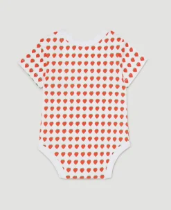 Wimbledon Babygrow Strawberries - White-Kids Baby Grows