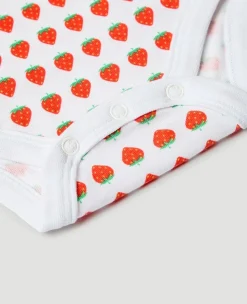 Wimbledon Babygrow Strawberries - White-Kids Baby Grows