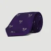 Wimbledon Cross Racket Tie - Purple- Accessories
