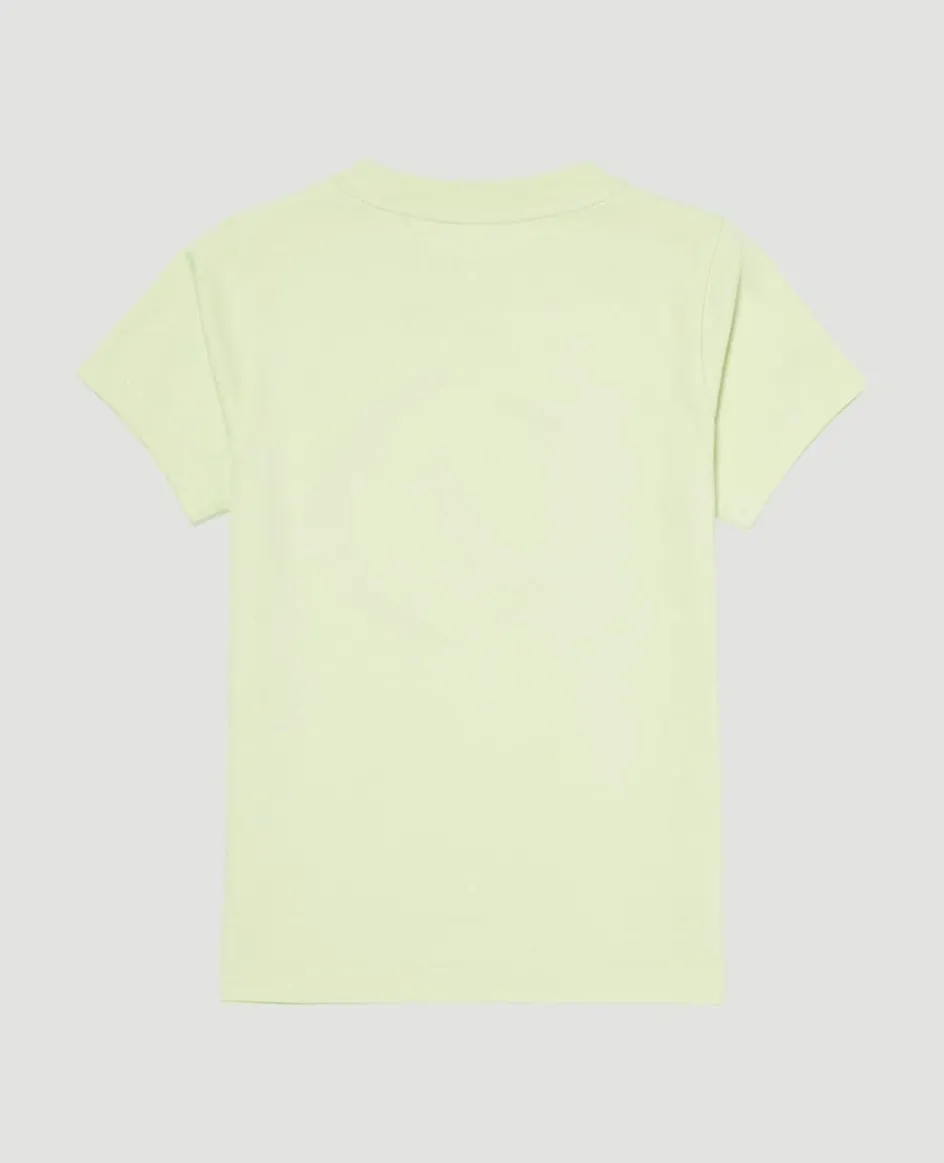 Wimbledon Kids Ball T-Shirt - Lime-Kids Tops & T-Shirts