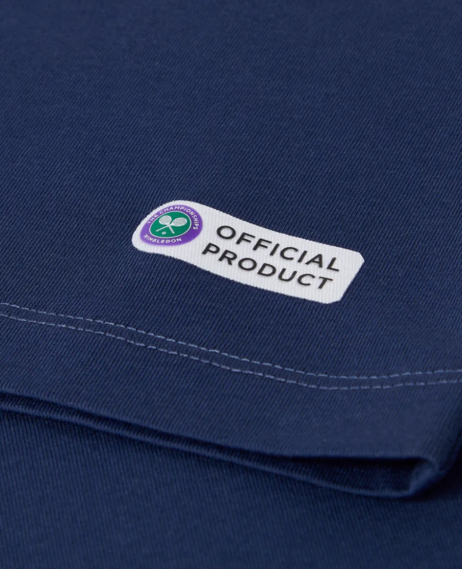 Wimbledon Kids Championships Logo T-Shirt - Navy-Kids Tops & T-Shirts