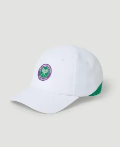 Wimbledon Kids Championships Performance Cap - White- Baseball Cap