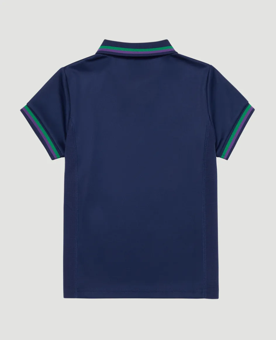 Wimbledon Kids Core Performance Polo - Navy-Kids Tops & T-Shirts|Tops & T-Shirts