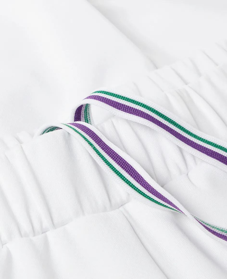 Wimbledon Kids Core Performance Shorts - White-Kids Trousers & Shorts|Trousers & Shorts