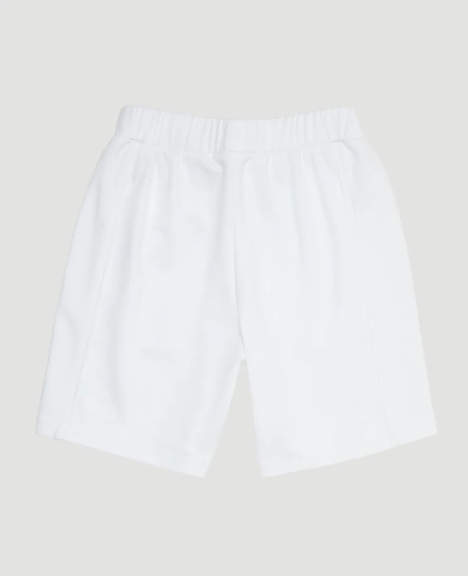 Wimbledon Kids Core Performance Shorts - White-Kids Trousers & Shorts|Trousers & Shorts