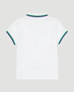 Wimbledon Kids Core Polo White-Kids Tops & T-Shirts|Tops & T-Shirts