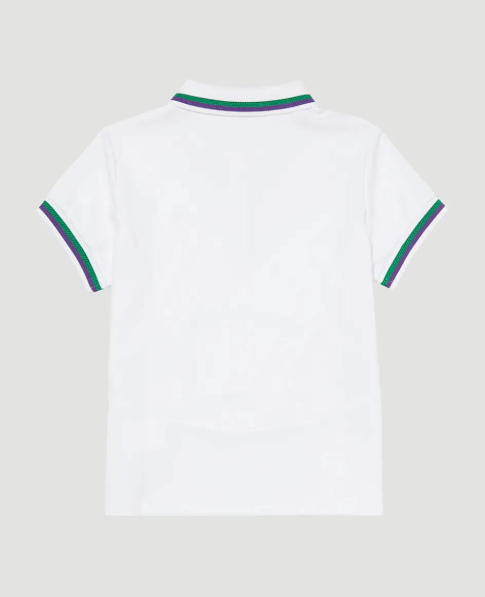 Wimbledon Kids Core Polo White-Kids Tops & T-Shirts|Tops & T-Shirts