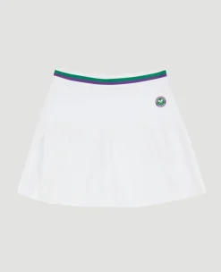 Wimbledon Kids Core Skort White-Kids Dresses & Skirts|Dresses & Skorts