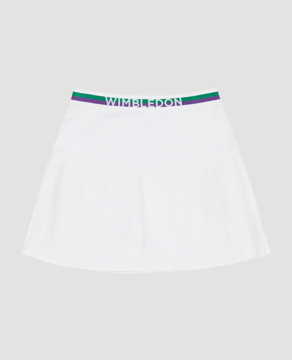 Wimbledon Kids Core Skort White-Kids Dresses & Skirts|Dresses & Skorts