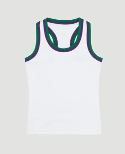 Wimbledon Kids Core Tank White-Kids Tops & T-Shirts|Tops & T-Shirts