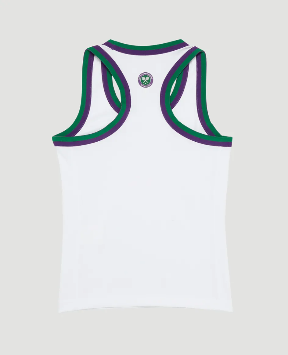 Wimbledon Kids Core Tank White-Kids Tops & T-Shirts|Tops & T-Shirts