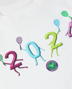 Wimbledon Kids 2024 Dated T-Shirt - White-Kids Tops & T-Shirts