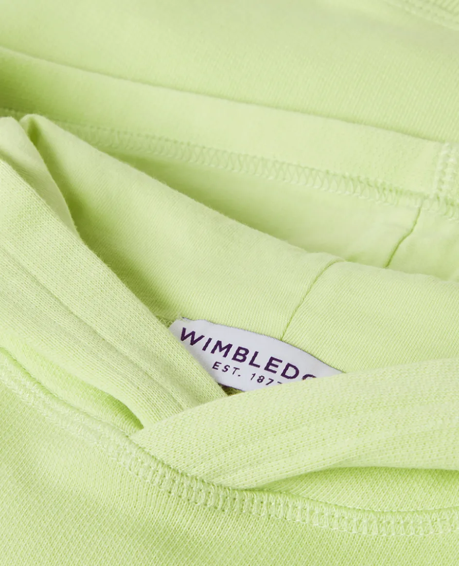Wimbledon Kids Hooded Sweatshirt - Lime-Kids Sweatshirts & Hoodies