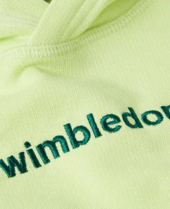 Wimbledon Kids Hooded Sweatshirt - Lime-Kids Sweatshirts & Hoodies