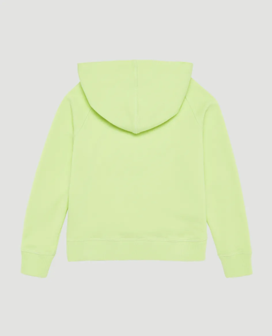 Wimbledon Kids Hooded Sweatshirt - Lime-Kids Sweatshirts & Hoodies