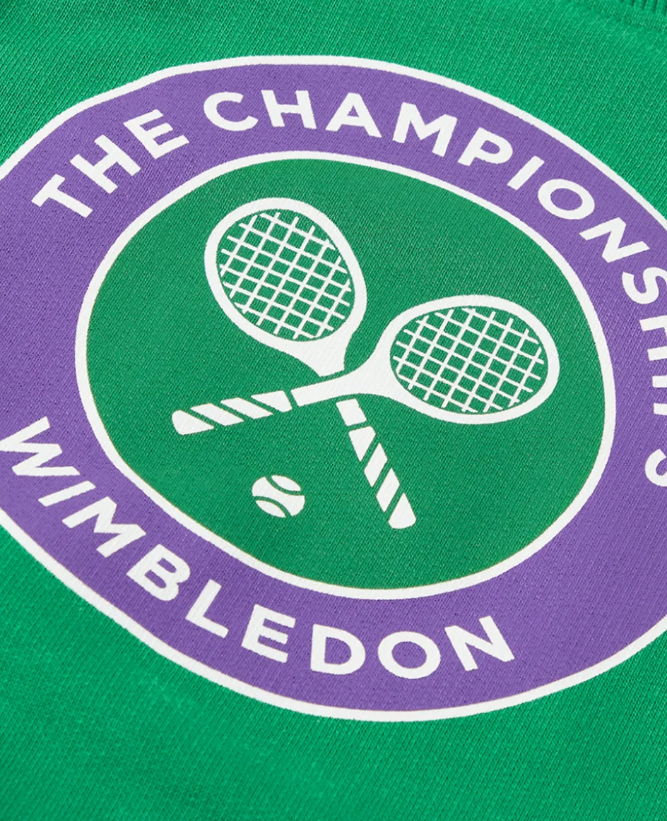 Wimbledon Kids Logo Sweatshirt - Green-Kids Sweatshirts & Hoodies