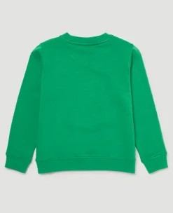 Wimbledon Kids Logo Sweatshirt - Green-Kids Sweatshirts & Hoodies
