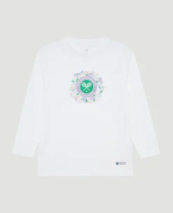 Wimbledon Kids Long Sleeve Flower T-Shirt-Kids Tops & T-Shirts