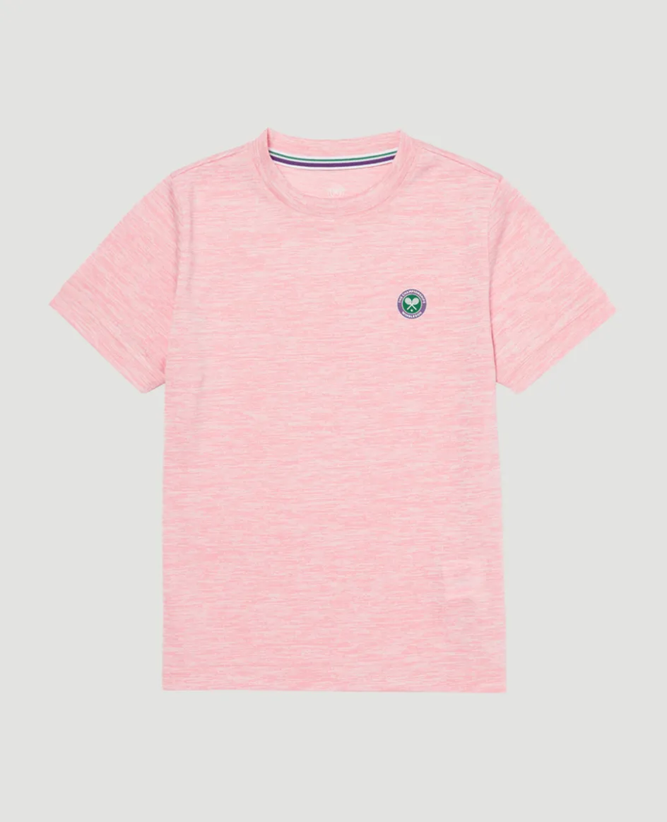 Wimbledon Kids Performance T-Shirt Pink-Kids Tops & T-Shirts