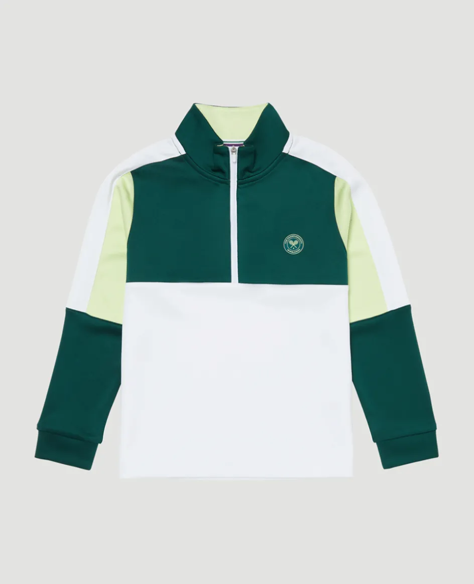 Wimbledon Kids Performance 1/4 Zip Multi-Kids Sweatshirts & Hoodies|Tops & T-Shirts