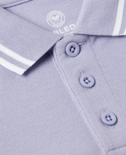 Wimbledon Kids Pique Polo - Lilac-Kids Tops & T-Shirts