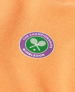 Wimbledon Kids Pique Polo - Orange-Kids Tops & T-Shirts