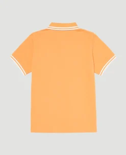 Wimbledon Kids Pique Polo - Orange-Kids Tops & T-Shirts