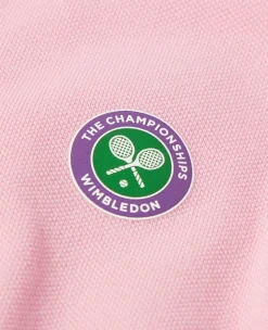 Wimbledon Kids Pique Polo - Pink-Kids Tops & T-Shirts