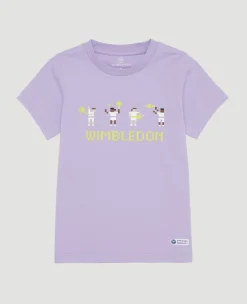 Wimbledon Kids Player T-Shirt - Lilac-Kids Tops & T-Shirts
