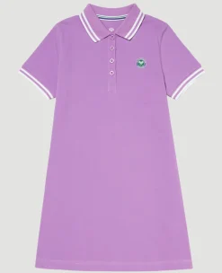 Wimbledon Kids Polo Dress - Purple-Kids Dresses & Skirts