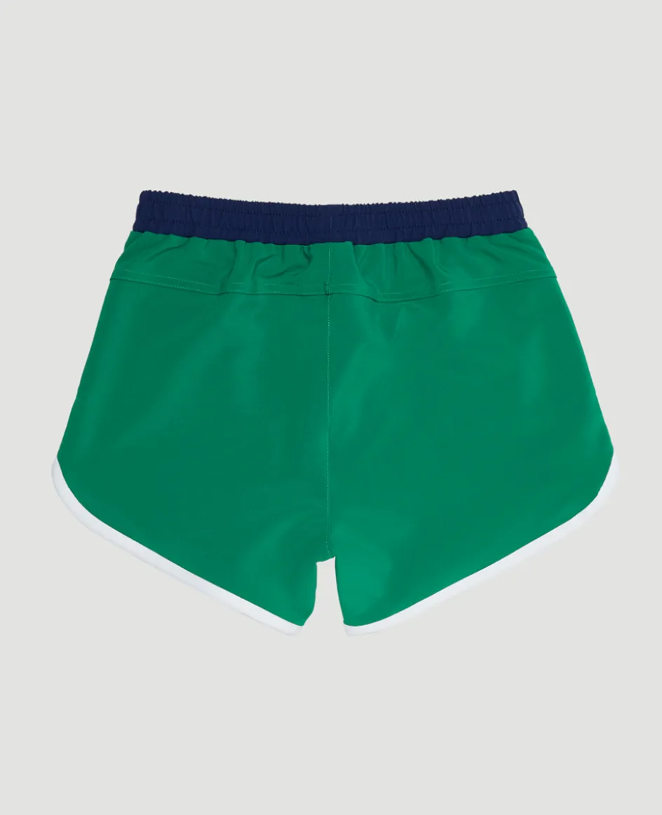 Wimbledon Kids Shorts - Navy & Green-Kids Trousers & Shorts|Trousers & Shorts