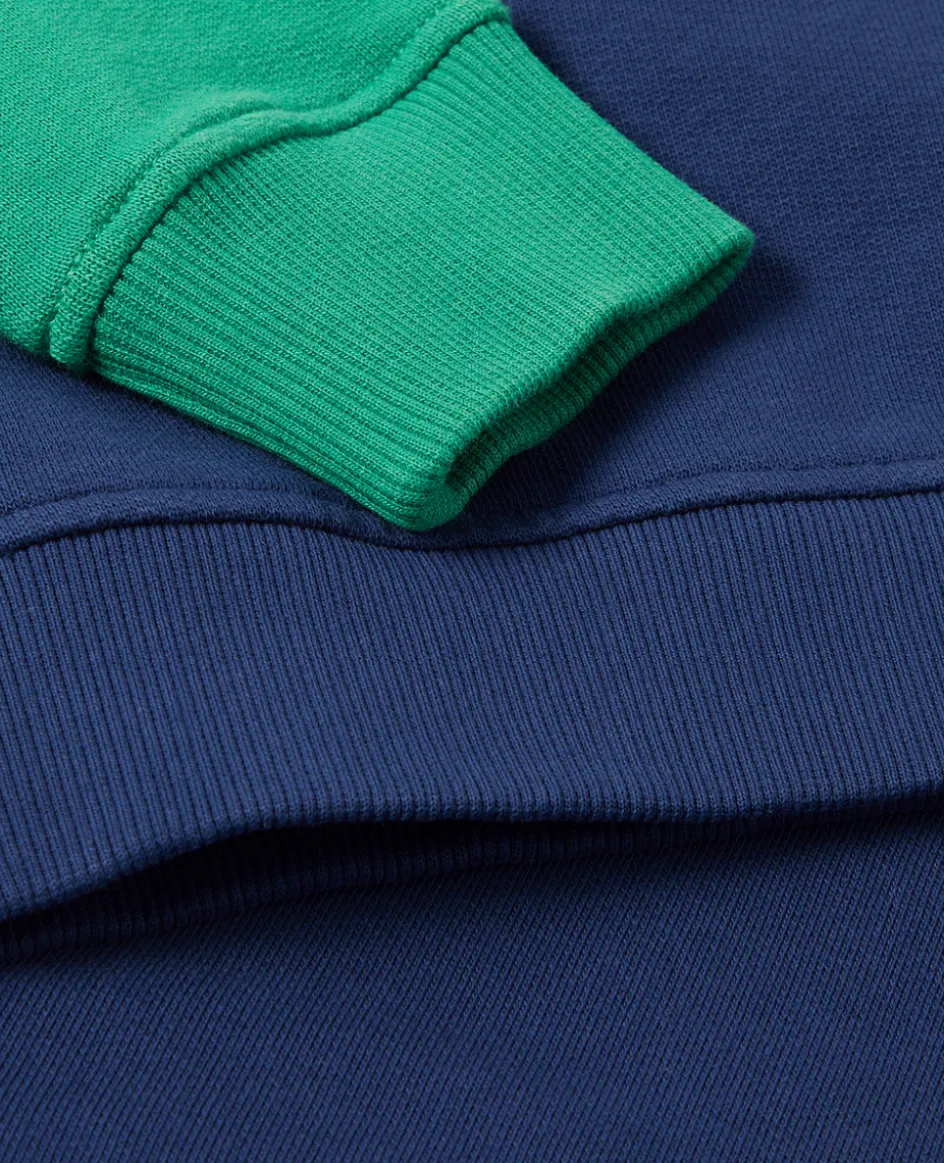 Wimbledon Kids Sweatshirt - Navy & Green-Kids Sweatshirts & Hoodies