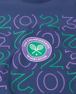 Wimbledon Kids 2023 T-Shirt - Navy-Kids Tops & T-Shirts