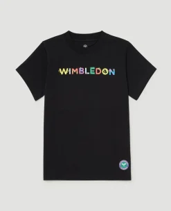 Wimbledon Kids Icons T-Shirt - Black-Kids Tops & T-Shirts
