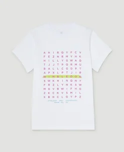 Wimbledon Kids Wordsearch T-Shirt - White-Kids Tops & T-Shirts