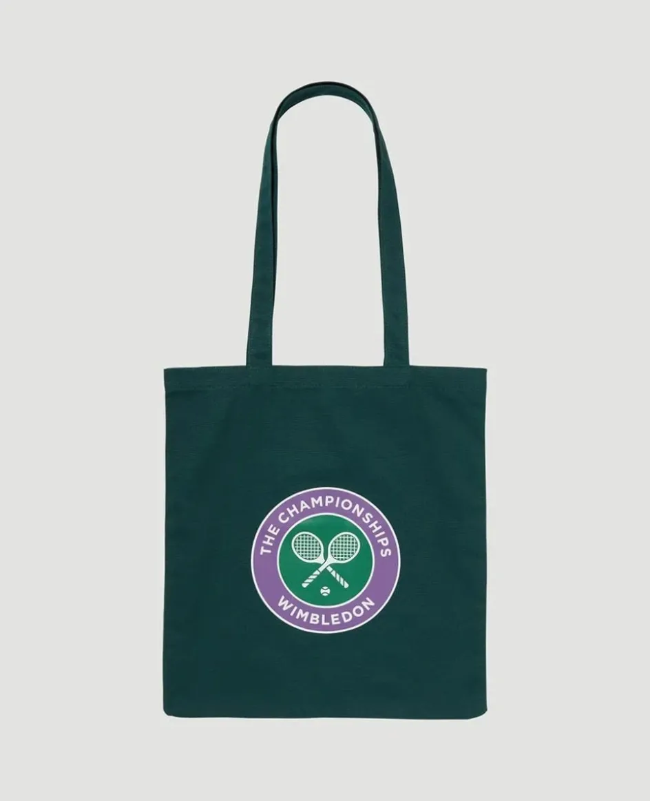 Wimbledon Logo Shopper Bag - Green- Shopper