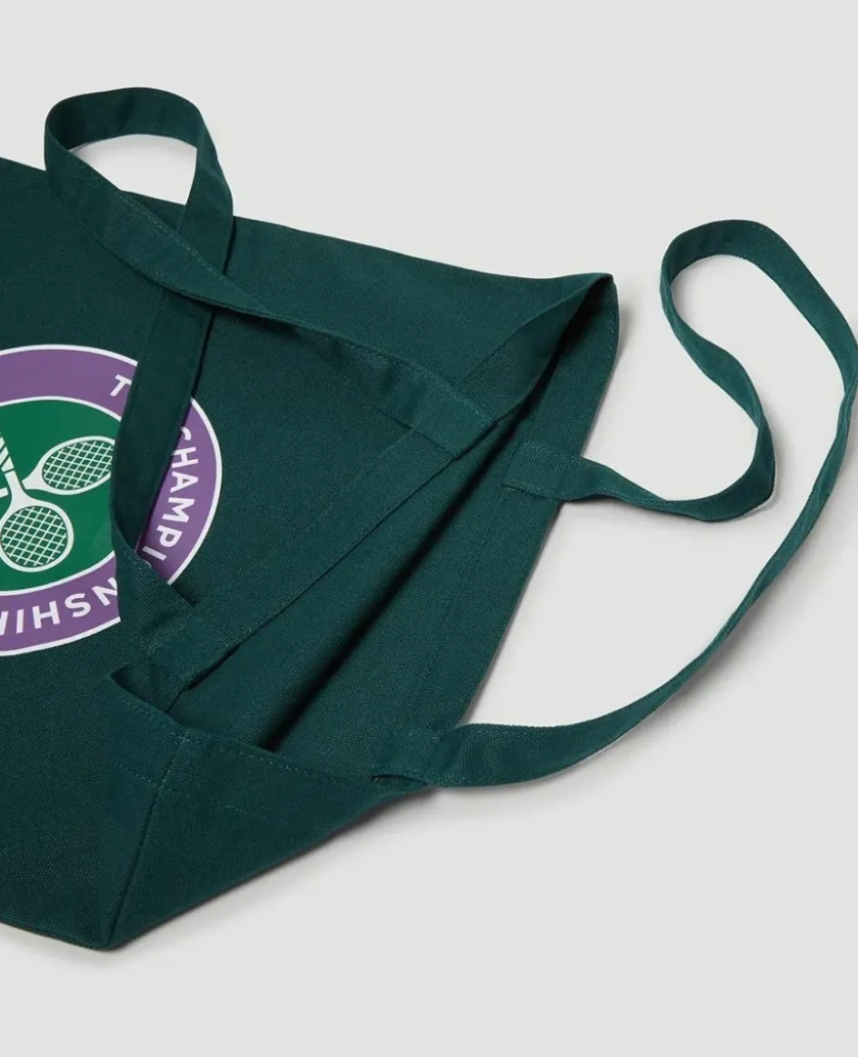 Wimbledon Logo Shopper Bag - Green- Shopper