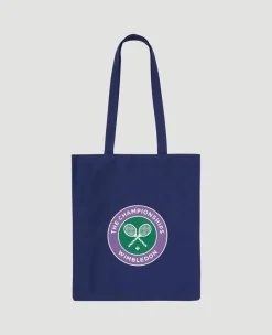 Wimbledon Logo Shopper Bag - Navy- Shopper