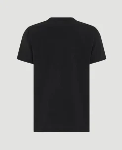 Wimbledon Men's Ball Court Crew Neck T-Shirt - Black- T-Shirts