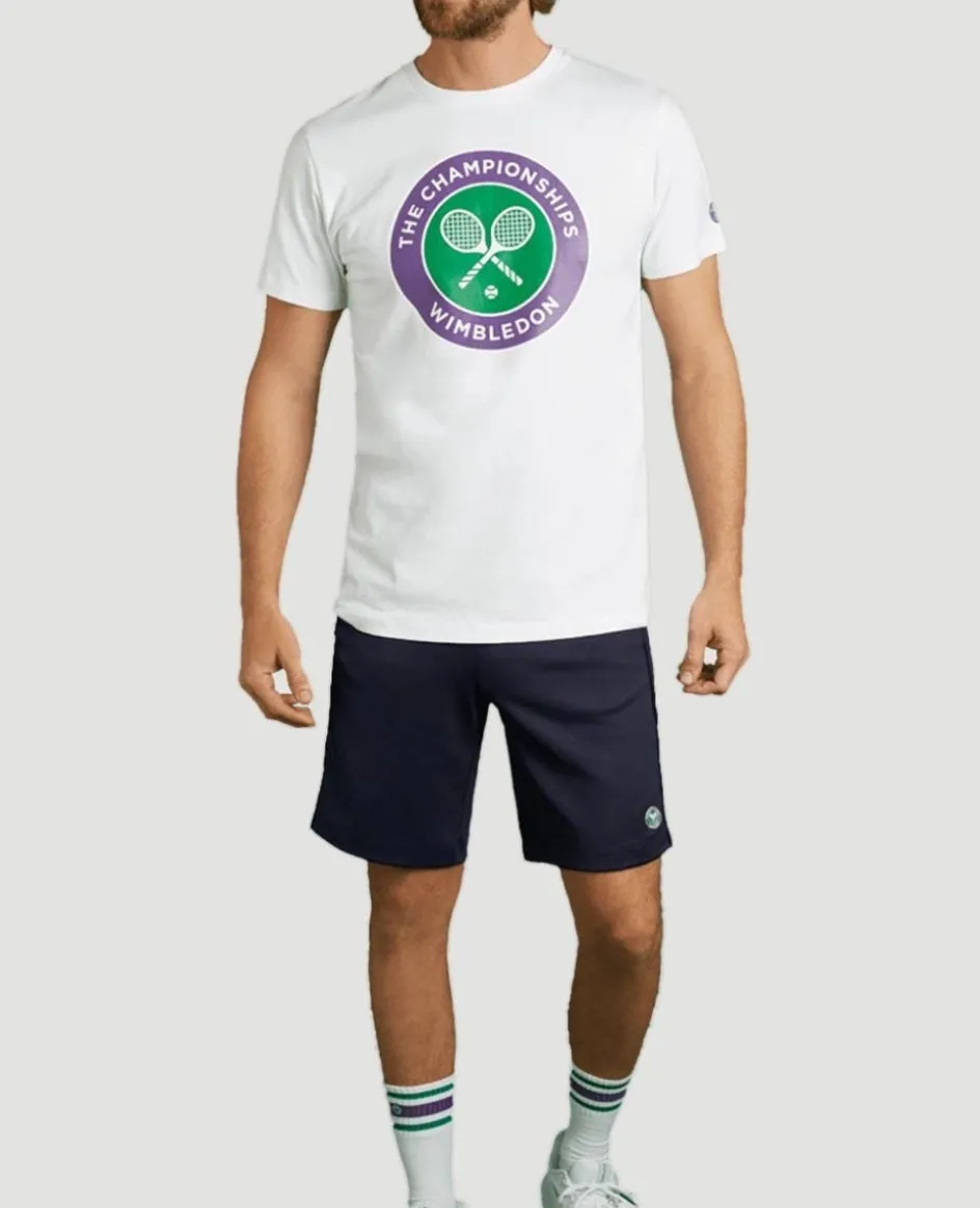 Wimbledon Men's Championships Logo T-Shirt - White- T-Shirts