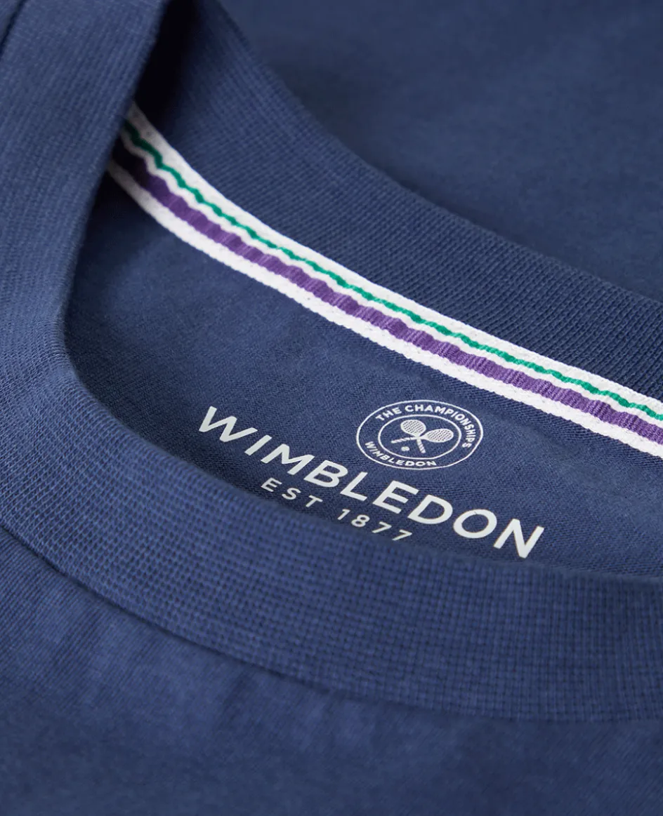 Wimbledon Mens Championships Logo T-Shirt - Navy- T-Shirts