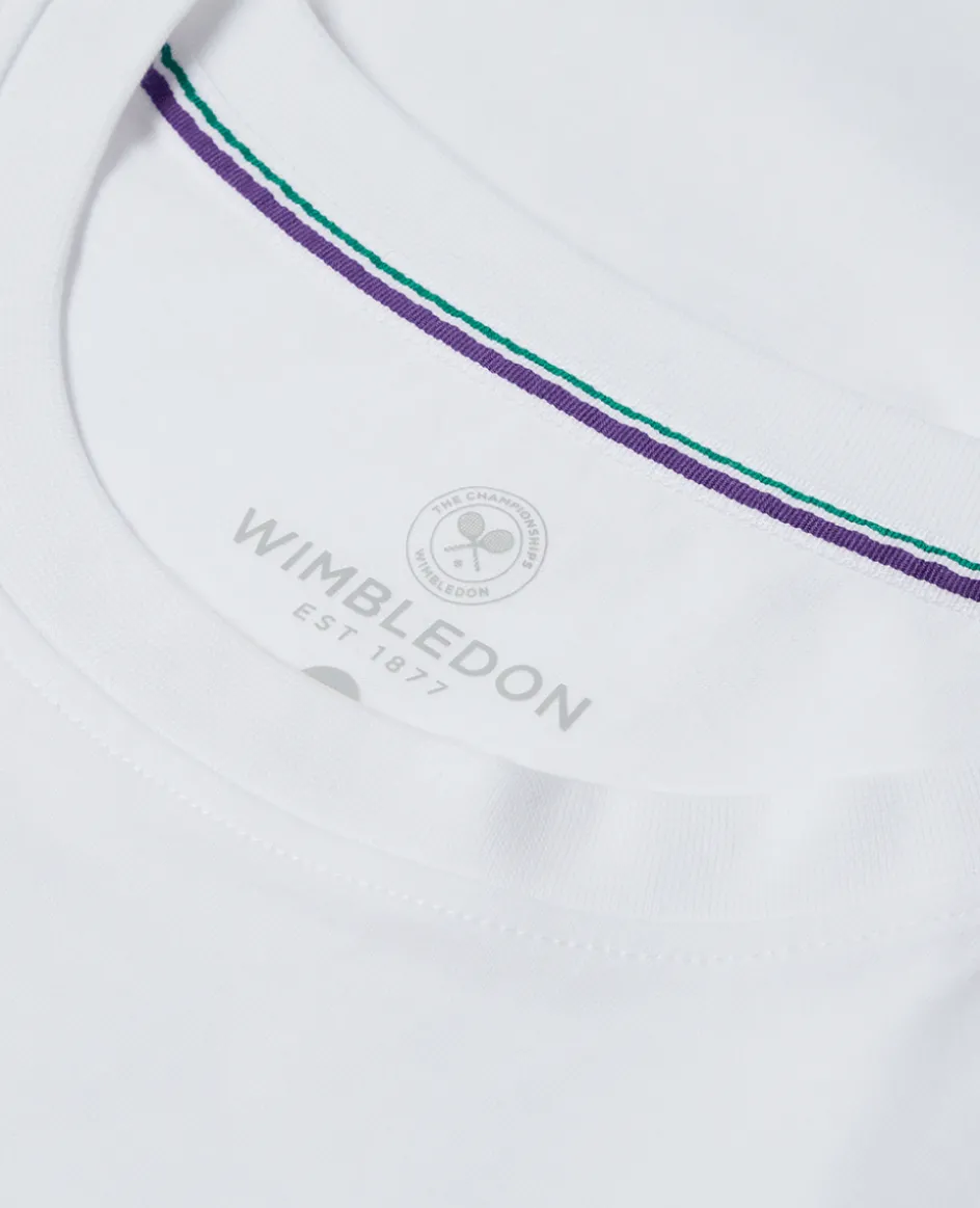 Wimbledon Mens Championships Logo T-Shirt - White- T-Shirts