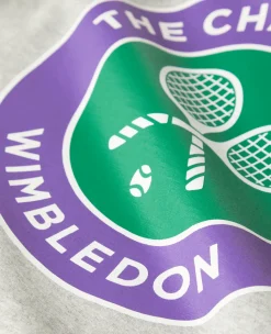 Wimbledon Mens Championships Logo T-Shirt - Grey- T-Shirts