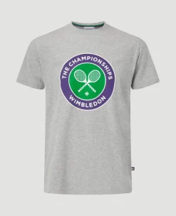 Wimbledon Mens Championships Logo T-Shirt - Grey- T-Shirts