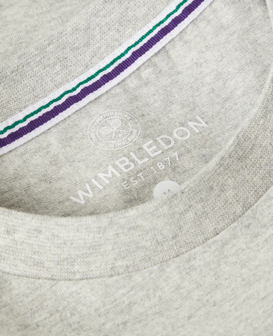 Wimbledon Mens Championships Logo T-Shirt - Grey- T-Shirts